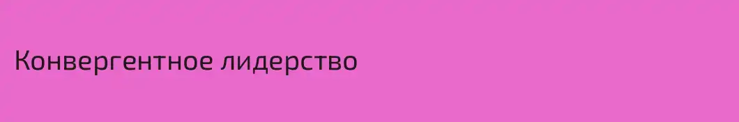 Конвергентное лидерство
